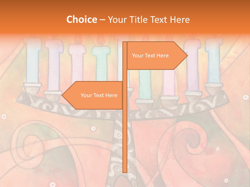 Light Jewish Holiday Whimsy PowerPoint Template