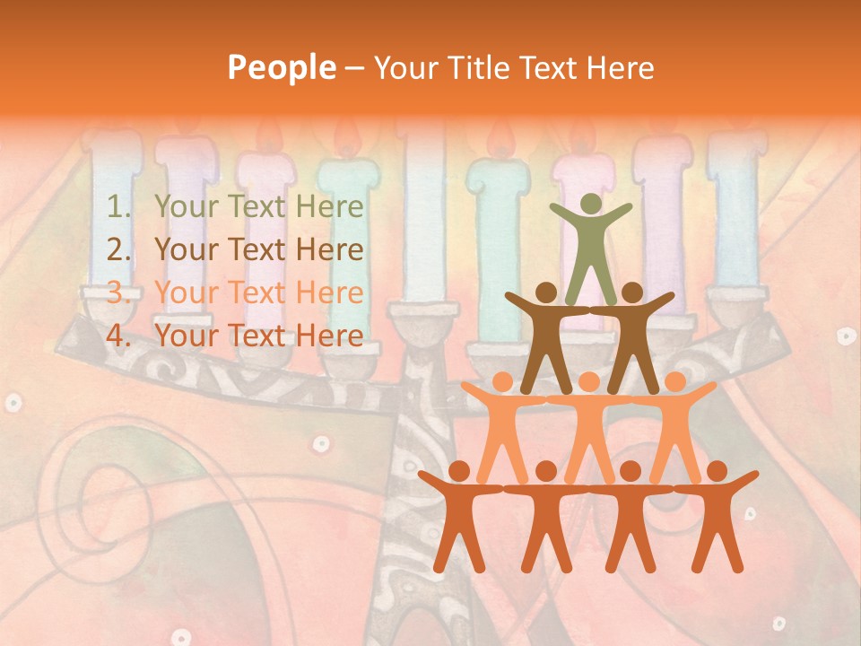 Light Jewish Holiday Whimsy PowerPoint Template