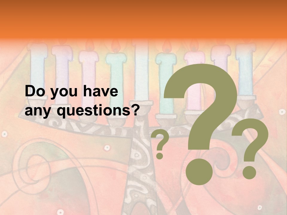 Light Jewish Holiday Whimsy PowerPoint Template