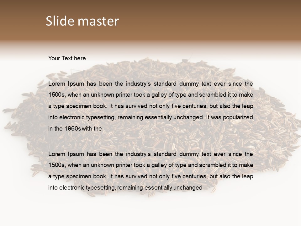 Cumin Seed Drink PowerPoint Template