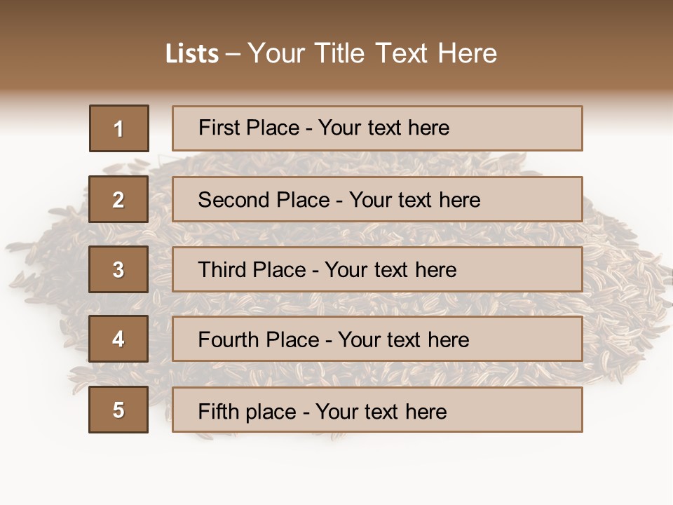 Cumin Seed Drink PowerPoint Template