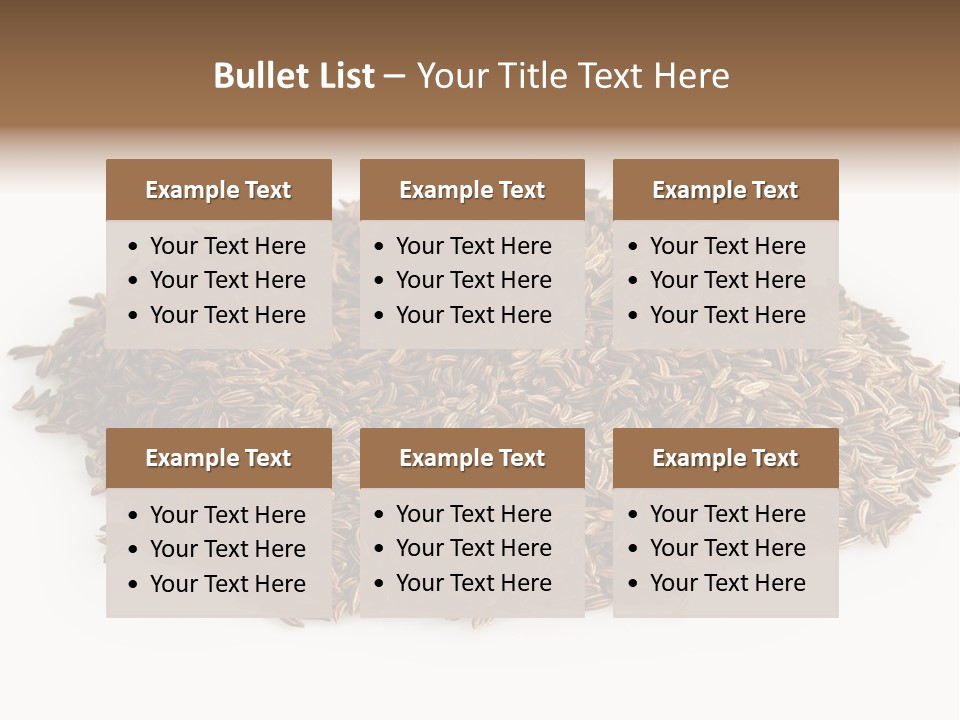 Cumin Seed Drink PowerPoint Template