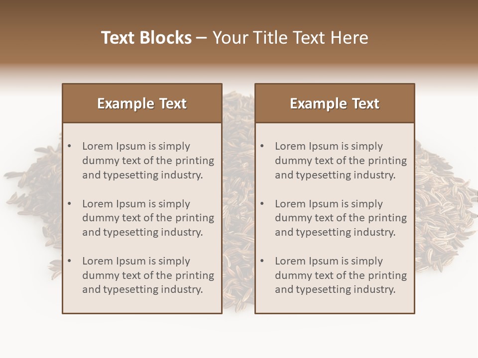 Cumin Seed Drink PowerPoint Template