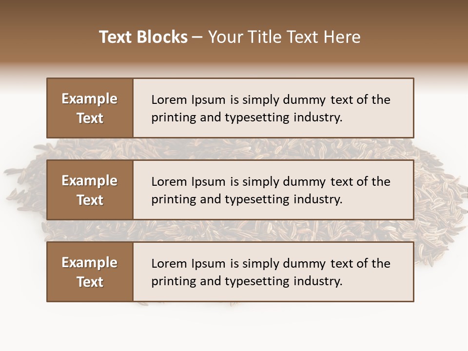 Cumin Seed Drink PowerPoint Template