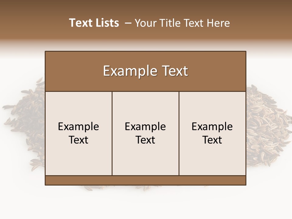Cumin Seed Drink PowerPoint Template