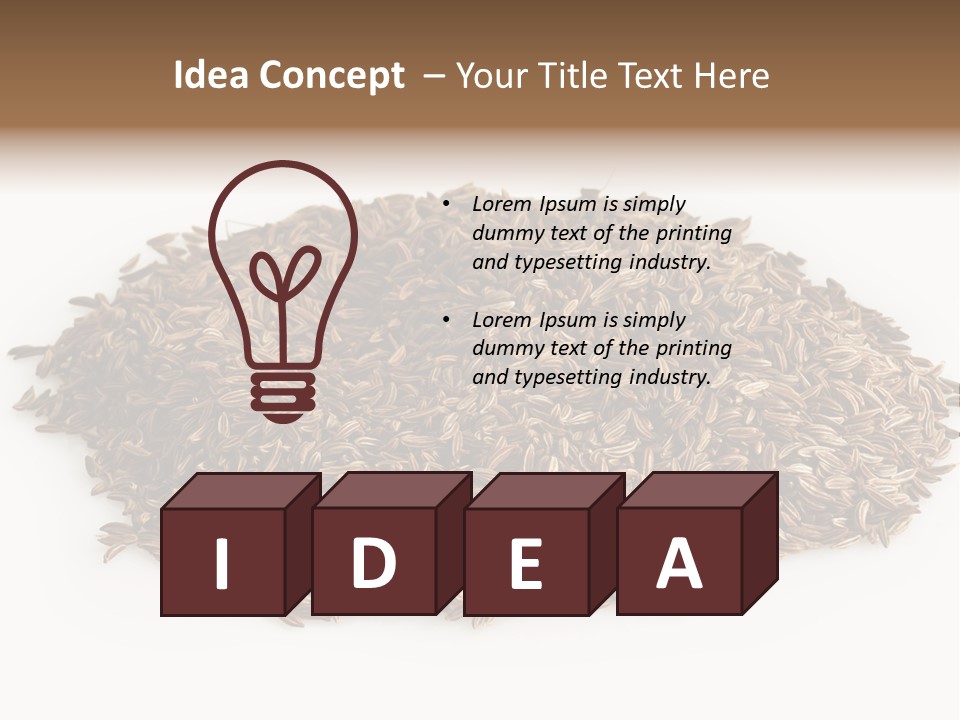 Cumin Seed Drink PowerPoint Template