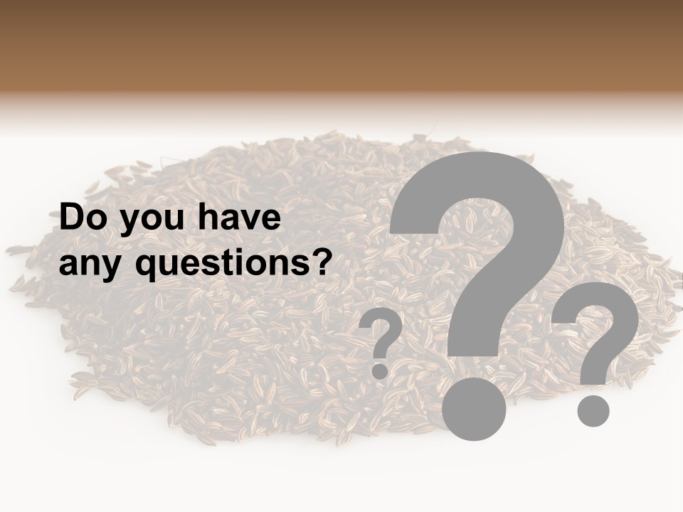 Cumin Seed Drink PowerPoint Template