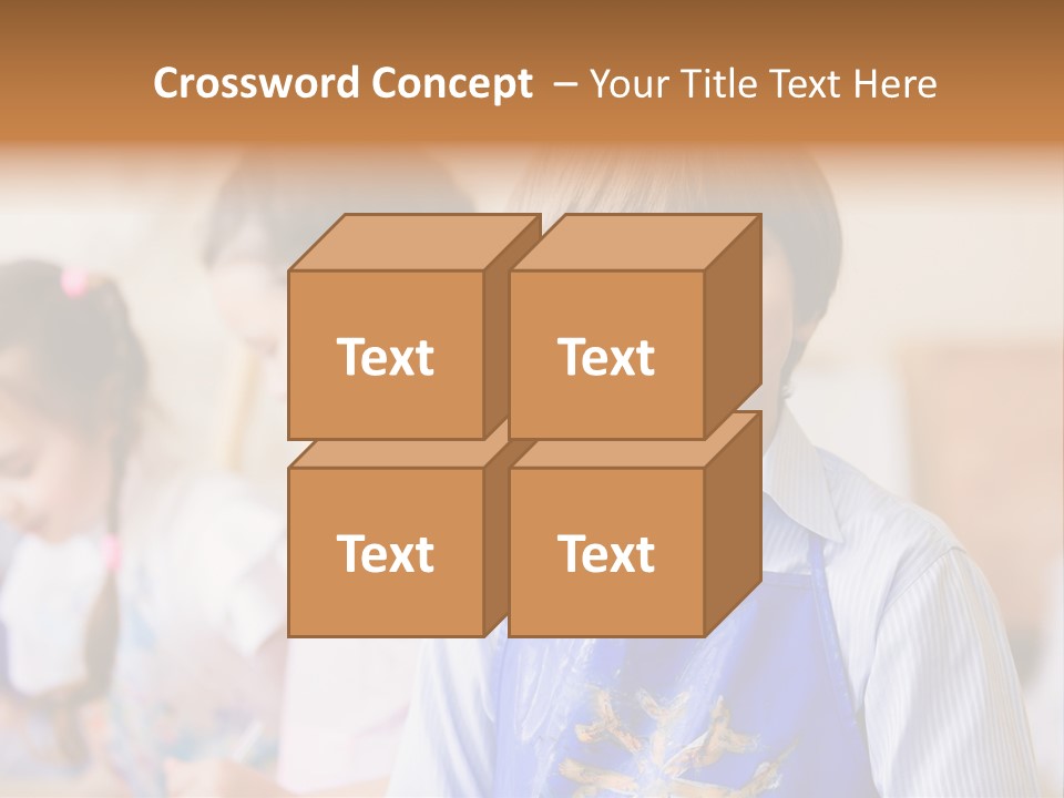 Talent Girl Brush PowerPoint Template