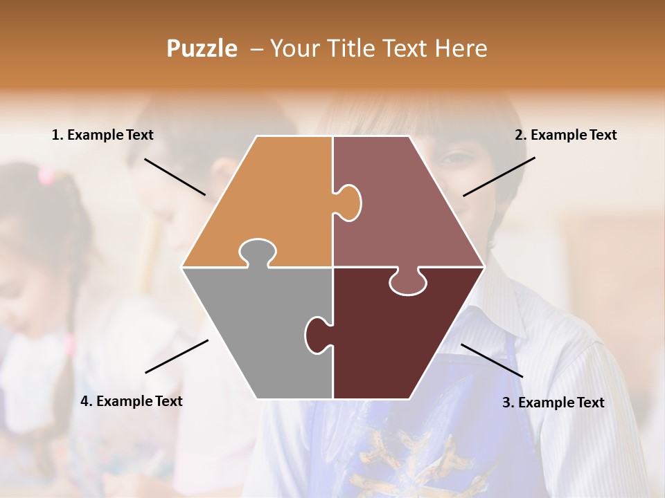 Talent Girl Brush PowerPoint Template