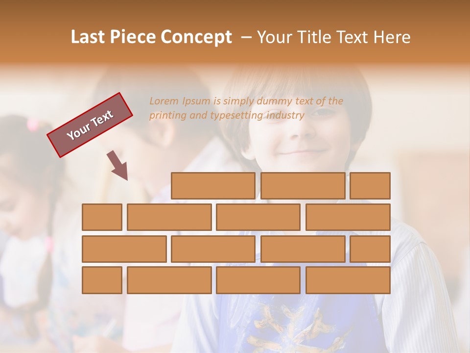 Talent Girl Brush PowerPoint Template