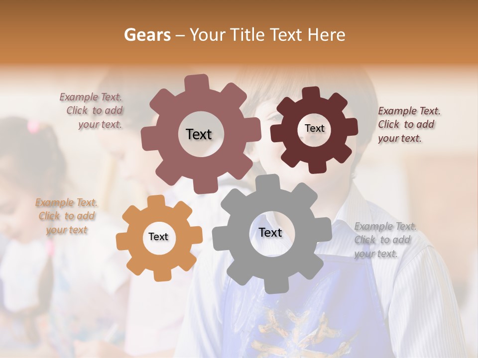 Talent Girl Brush PowerPoint Template