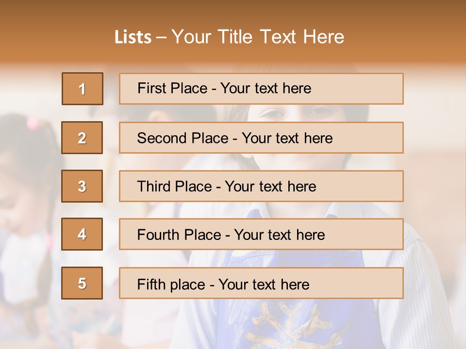 Talent Girl Brush PowerPoint Template