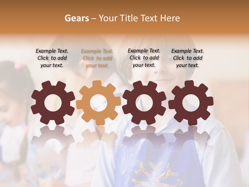 Talent Girl Brush PowerPoint Template