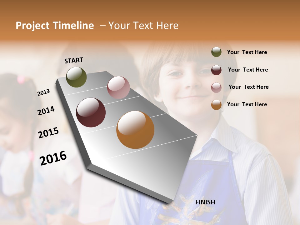 Talent Girl Brush PowerPoint Template