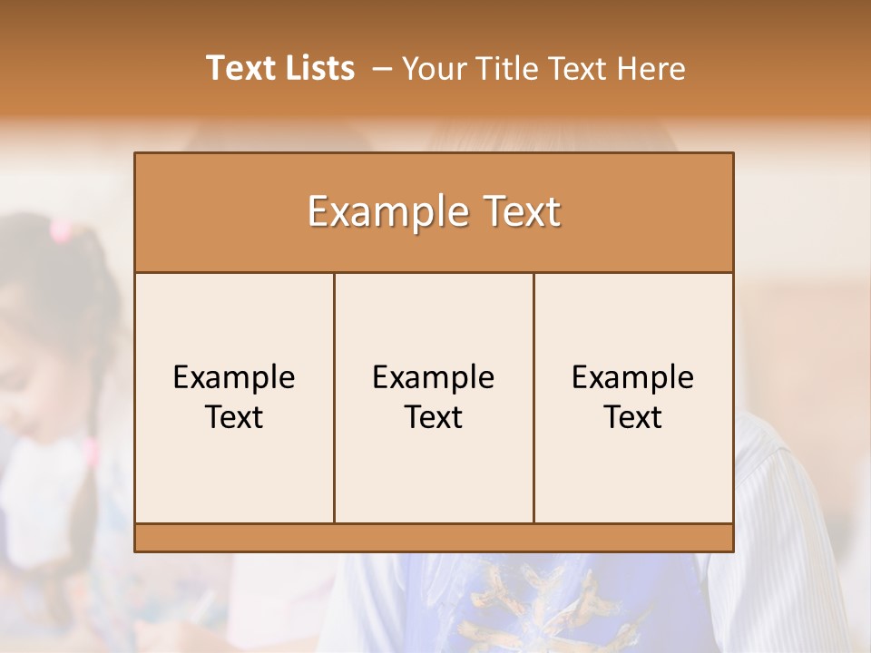 Talent Girl Brush PowerPoint Template
