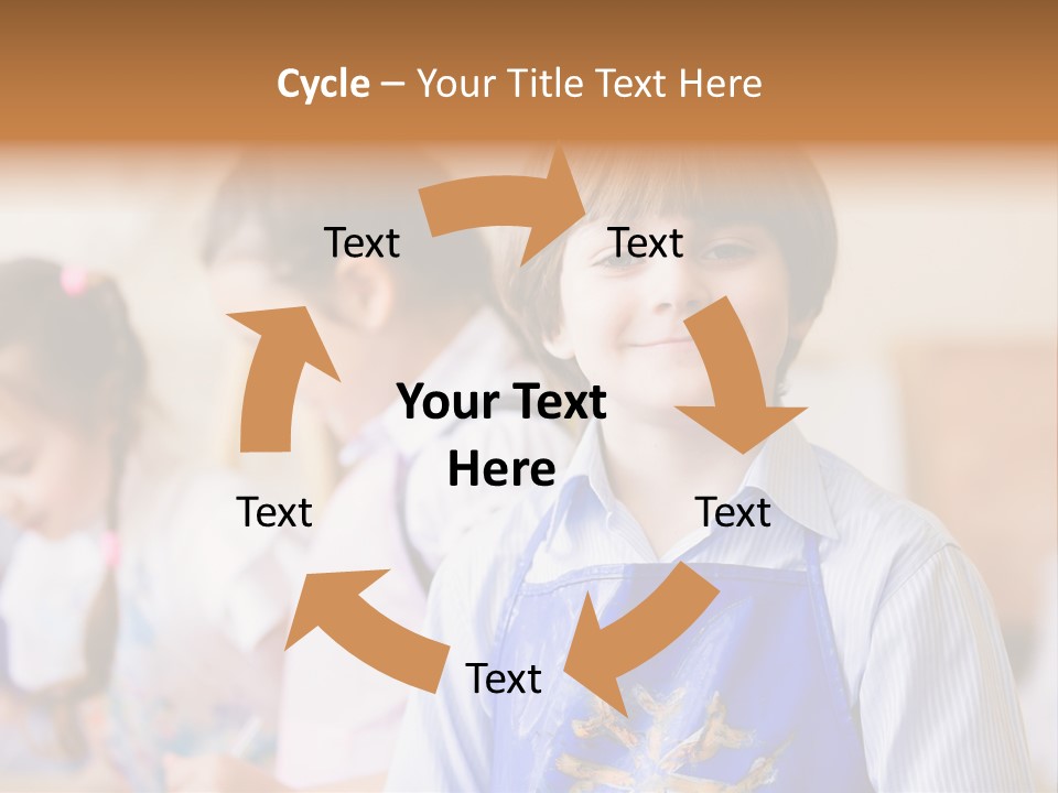 Talent Girl Brush PowerPoint Template