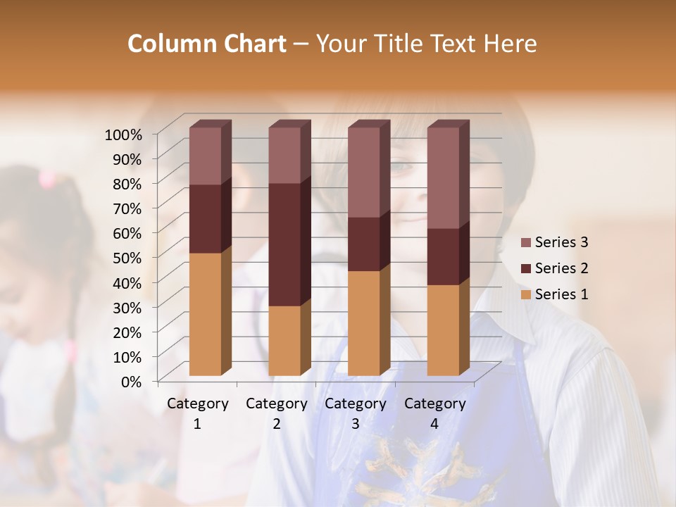 Talent Girl Brush PowerPoint Template