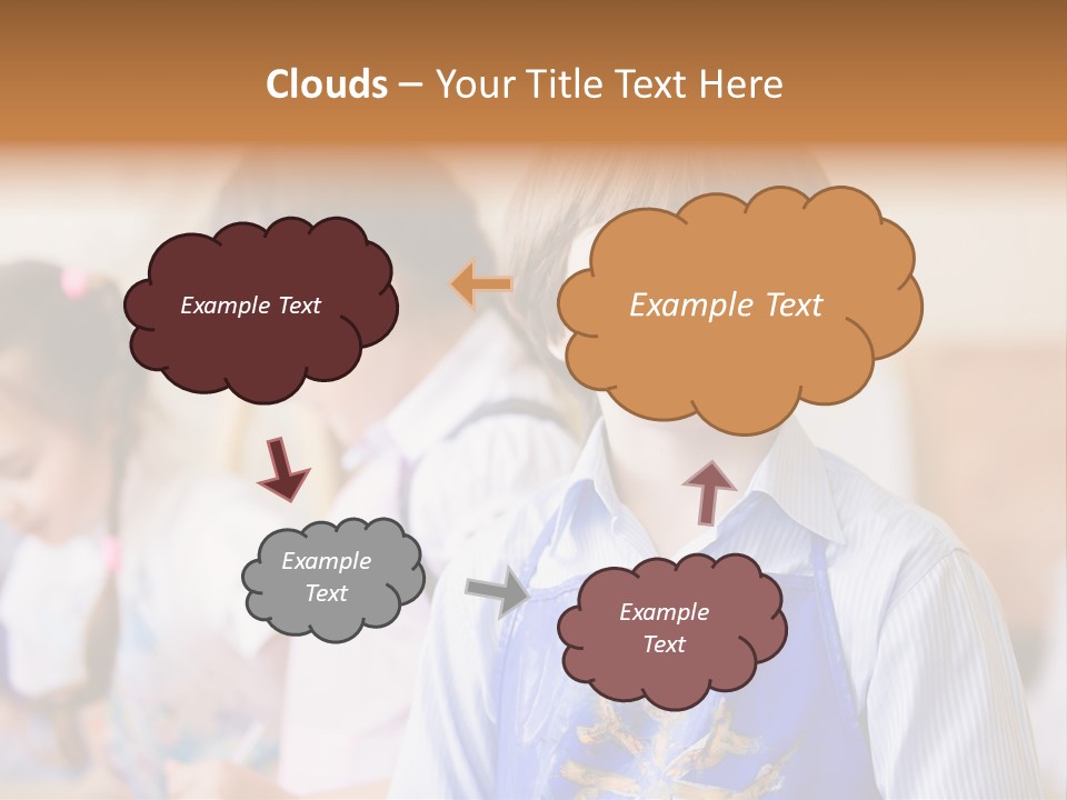 Talent Girl Brush PowerPoint Template