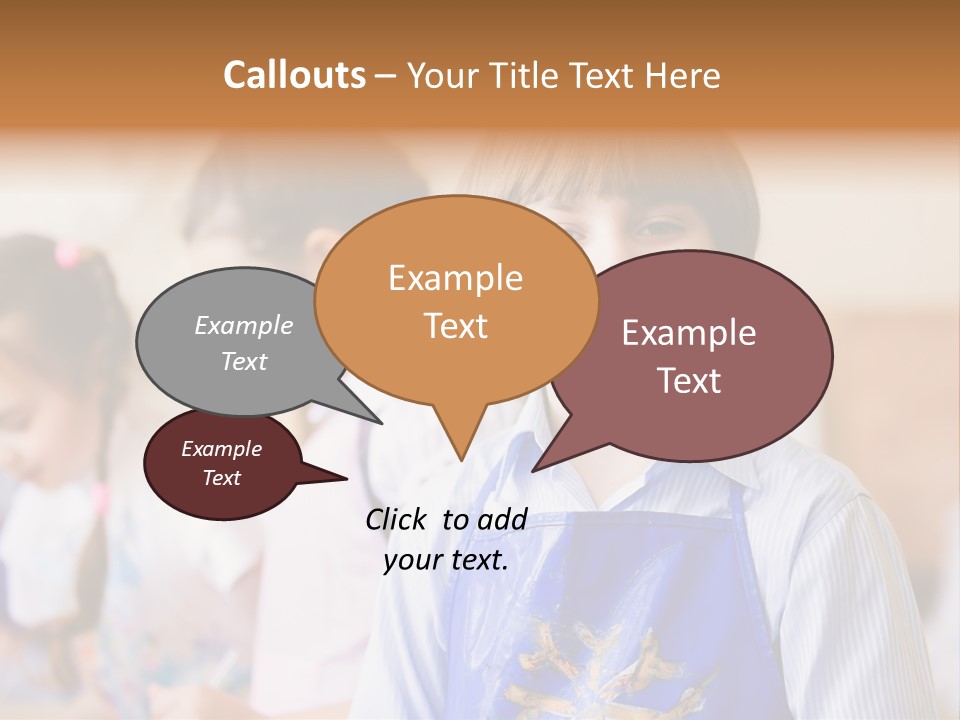 Talent Girl Brush PowerPoint Template