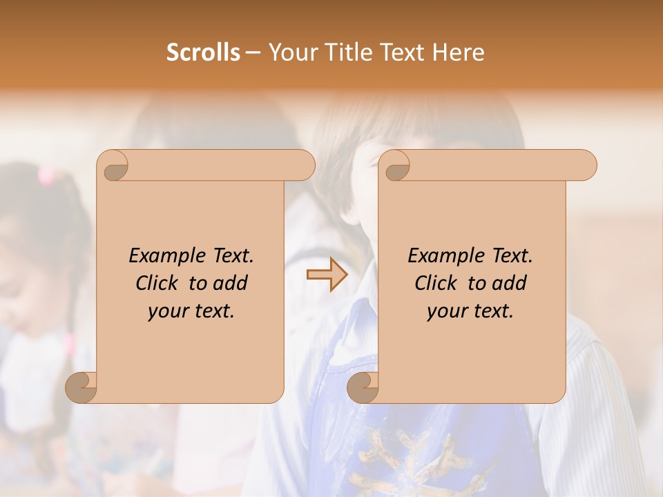 Talent Girl Brush PowerPoint Template