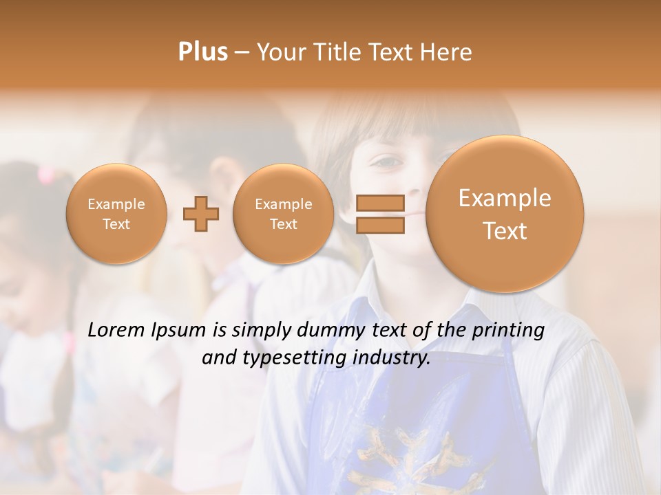 Talent Girl Brush PowerPoint Template