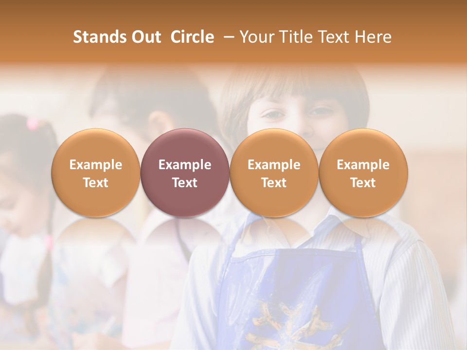 Talent Girl Brush PowerPoint Template