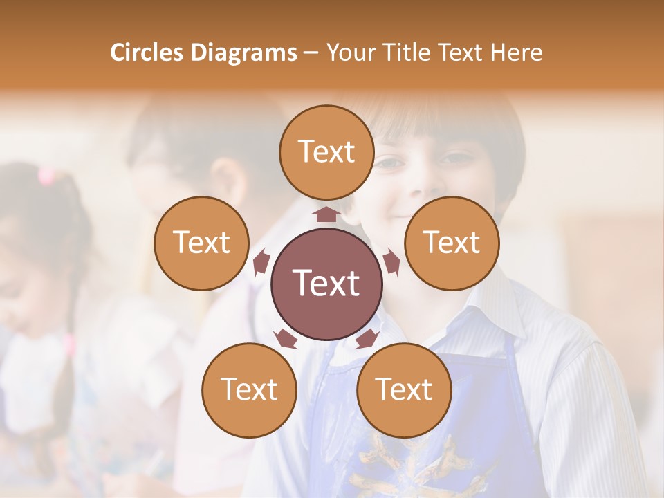 Talent Girl Brush PowerPoint Template