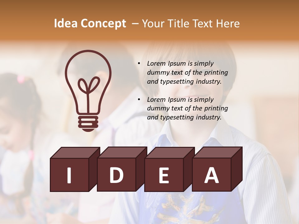 Talent Girl Brush PowerPoint Template