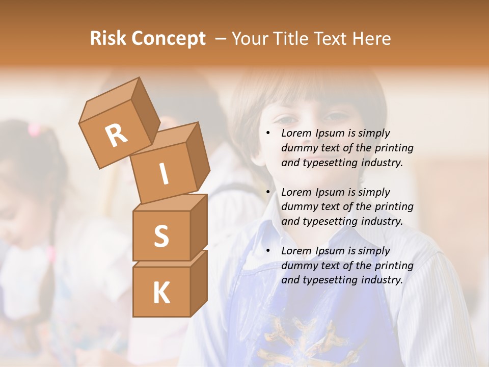 Talent Girl Brush PowerPoint Template