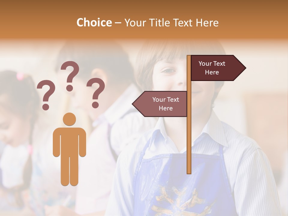 Talent Girl Brush PowerPoint Template