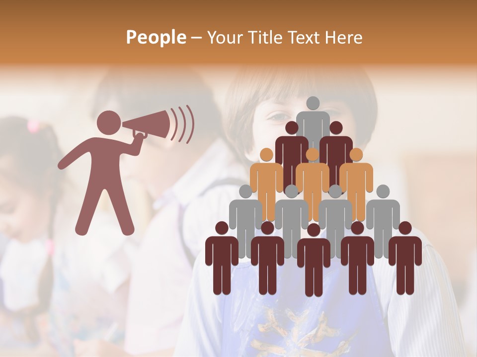 Talent Girl Brush PowerPoint Template