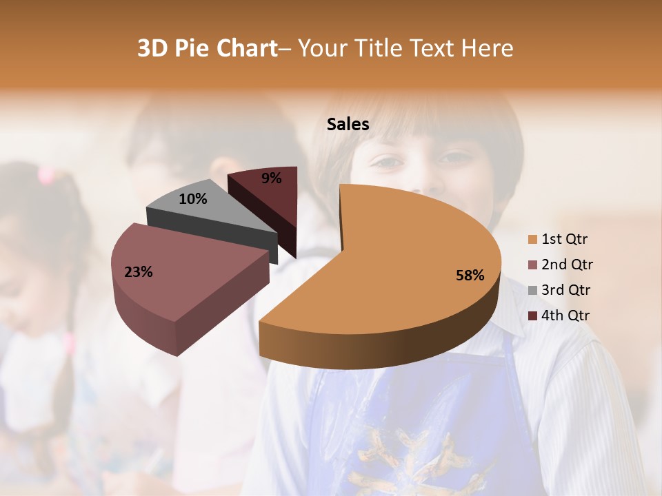 Talent Girl Brush PowerPoint Template