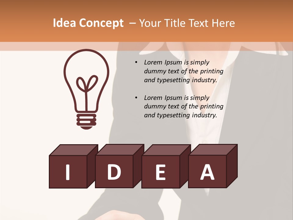 Person Secretary Technology PowerPoint Template