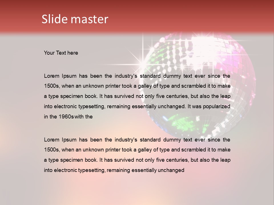 Vintage Club Shine PowerPoint Template