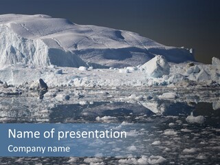 Global Soft Bergs PowerPoint Template
