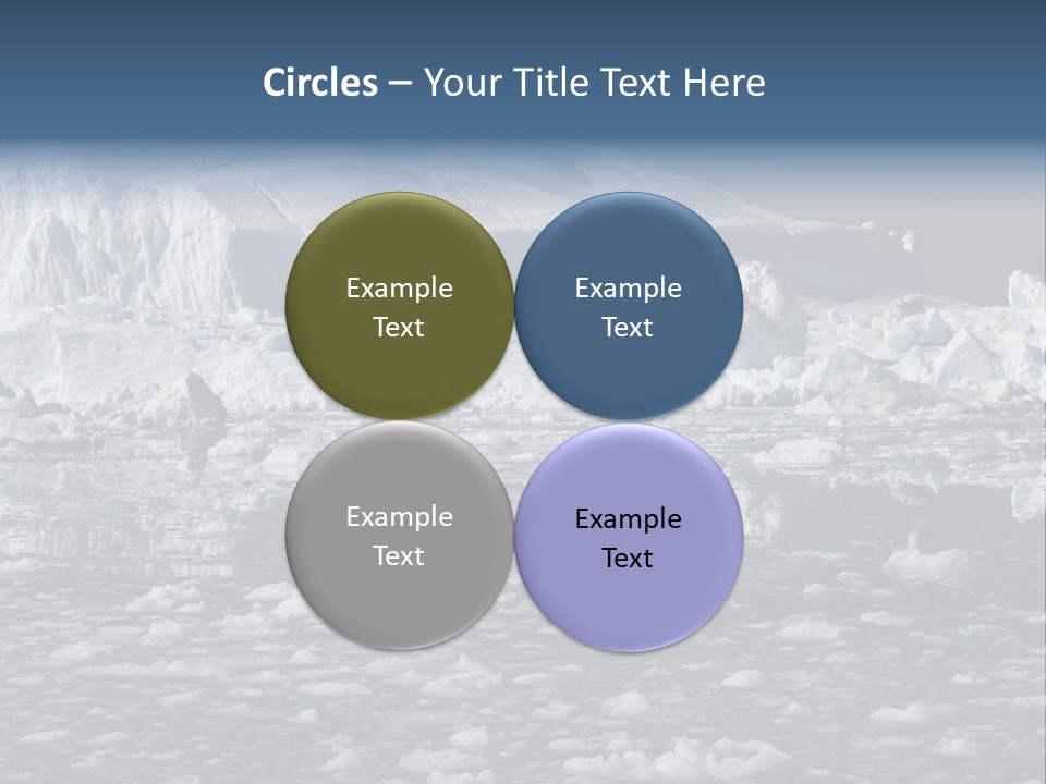 Global Soft Bergs PowerPoint Template