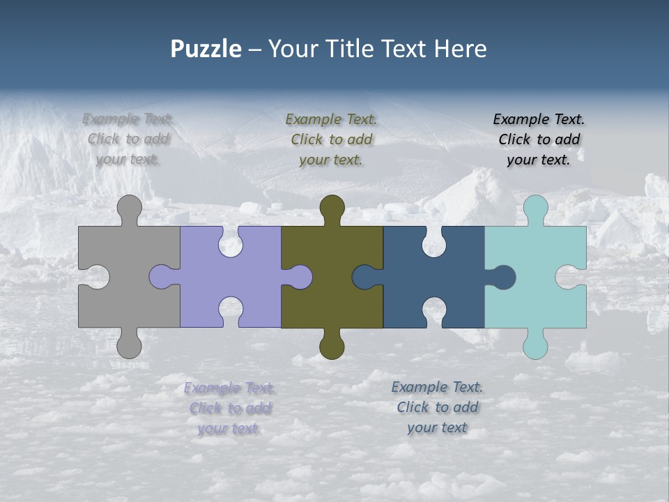 Global Soft Bergs PowerPoint Template