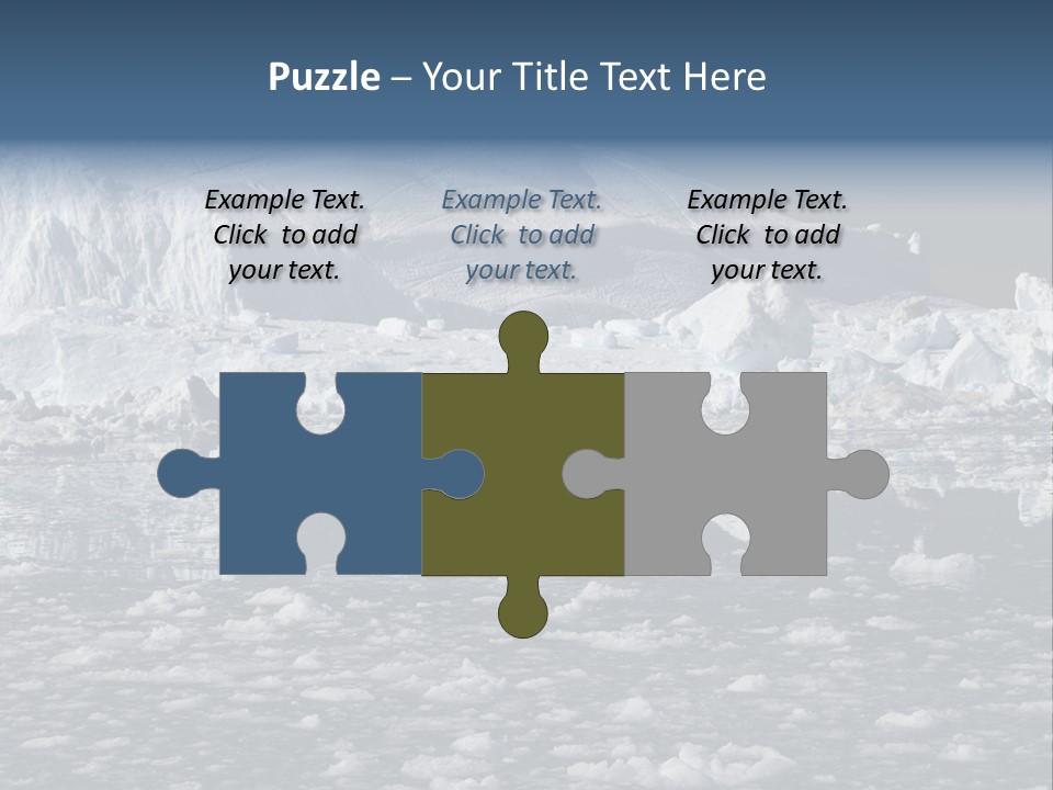 Global Soft Bergs PowerPoint Template