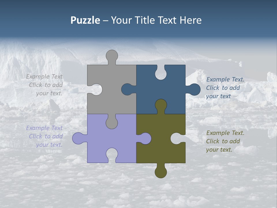 Global Soft Bergs PowerPoint Template