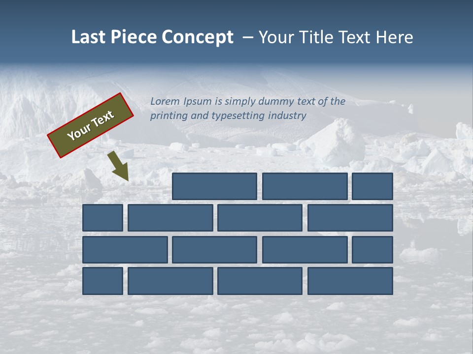 Global Soft Bergs PowerPoint Template