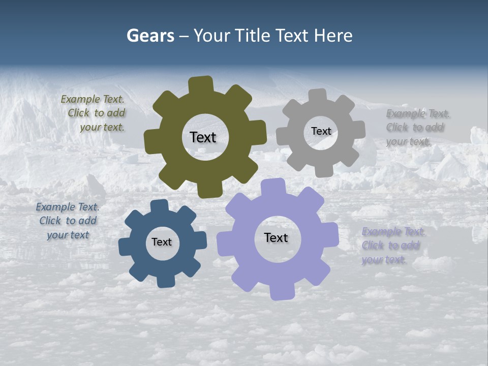 Global Soft Bergs PowerPoint Template