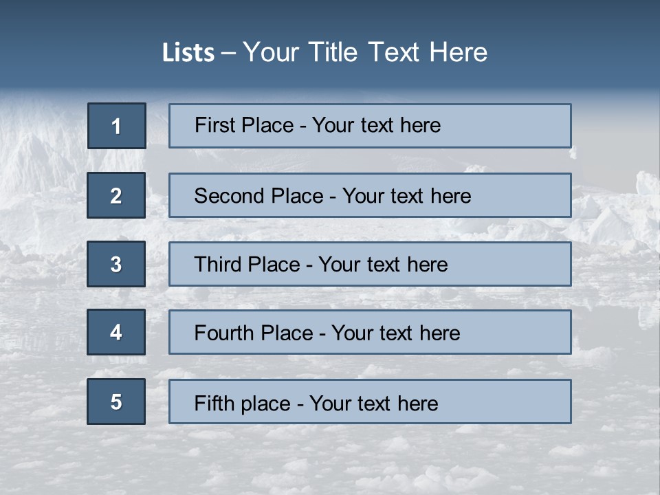 Global Soft Bergs PowerPoint Template