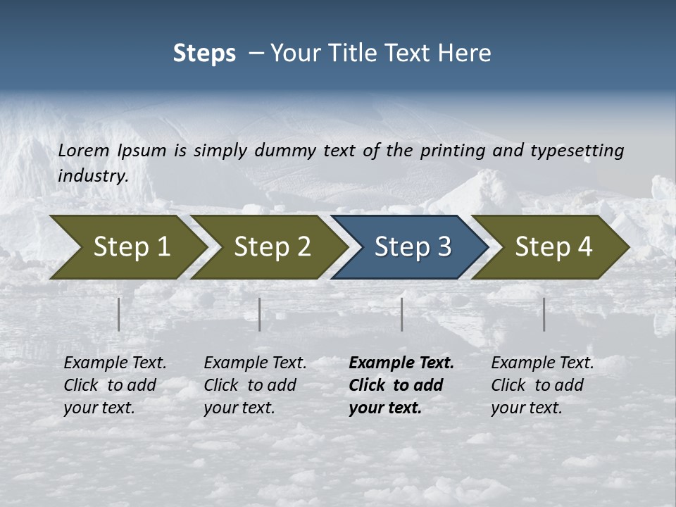 Global Soft Bergs PowerPoint Template