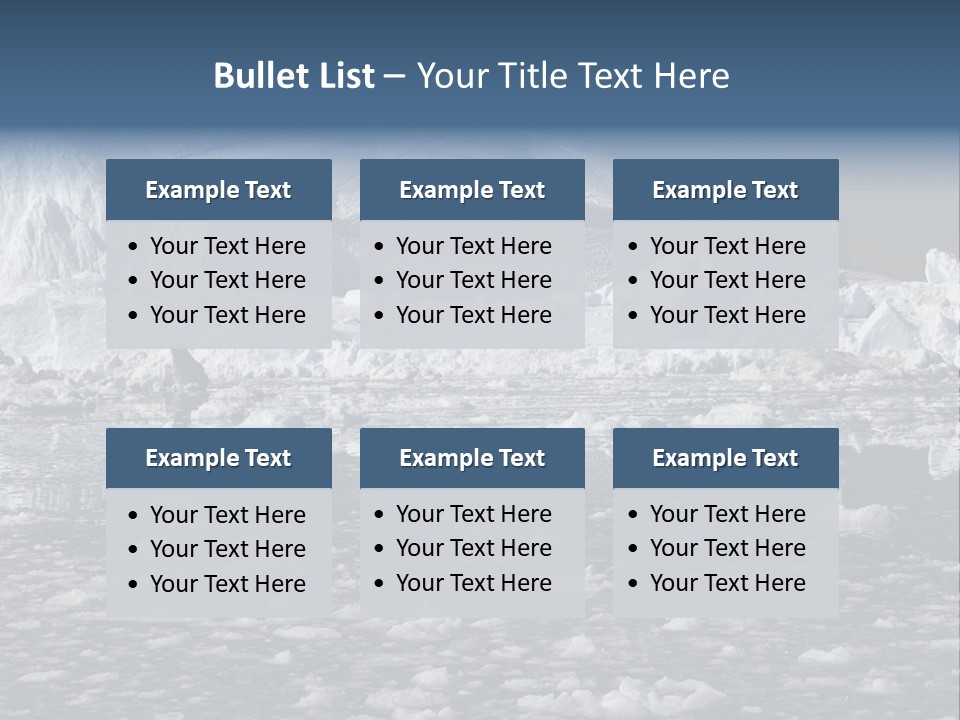 Global Soft Bergs PowerPoint Template