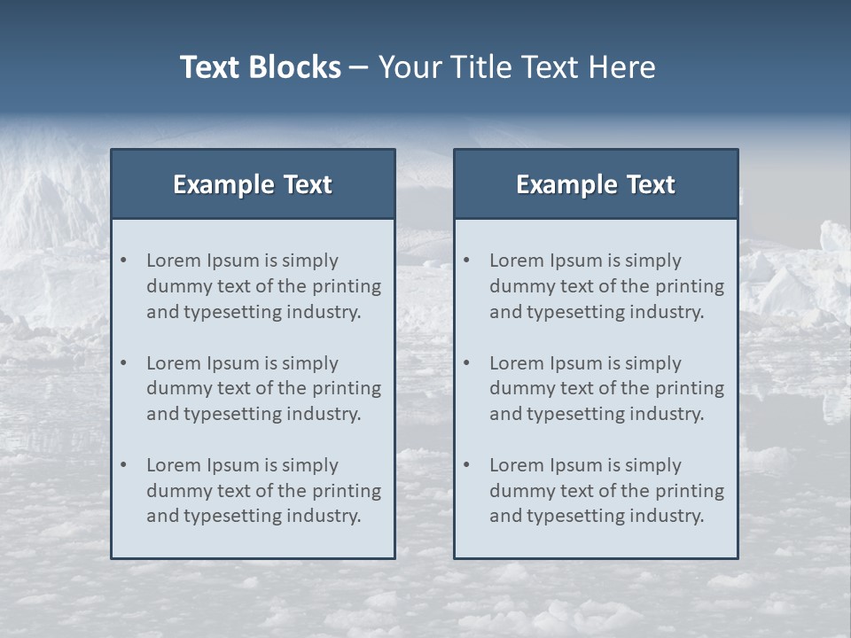 Global Soft Bergs PowerPoint Template