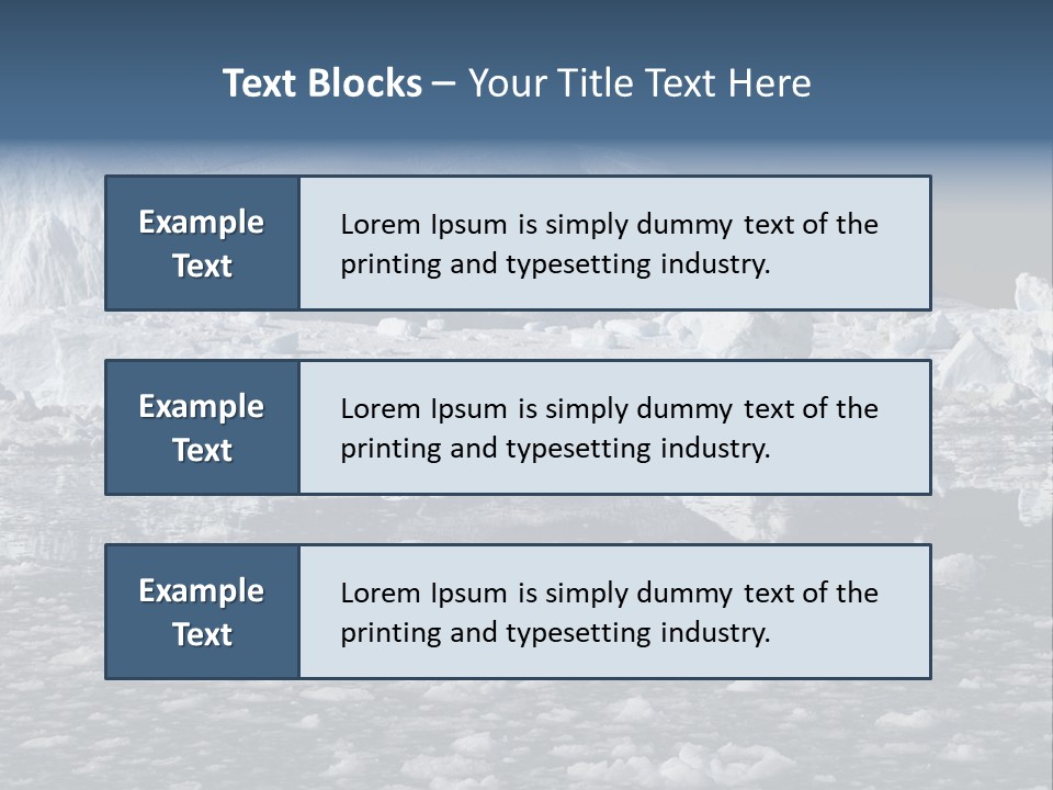 Global Soft Bergs PowerPoint Template