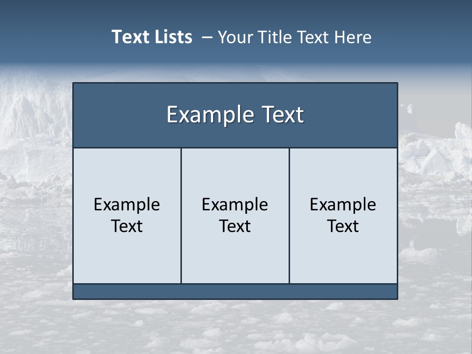 Global Soft Bergs PowerPoint Template