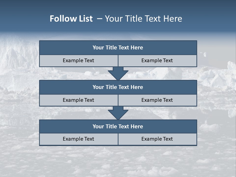 Global Soft Bergs PowerPoint Template