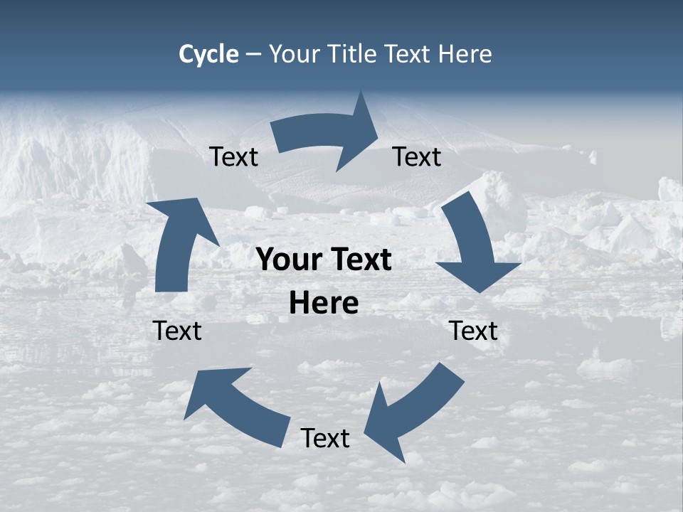 Global Soft Bergs PowerPoint Template