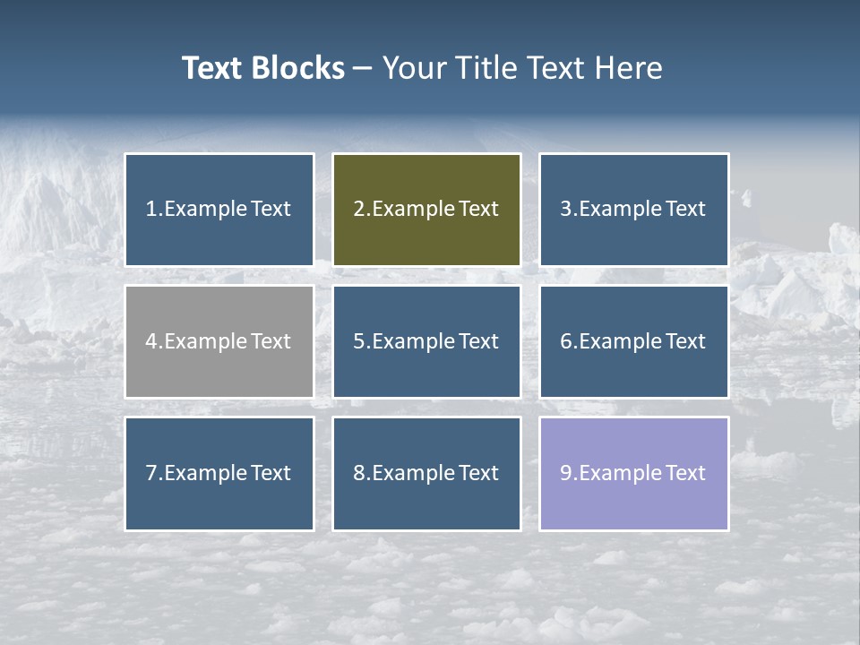 Global Soft Bergs PowerPoint Template